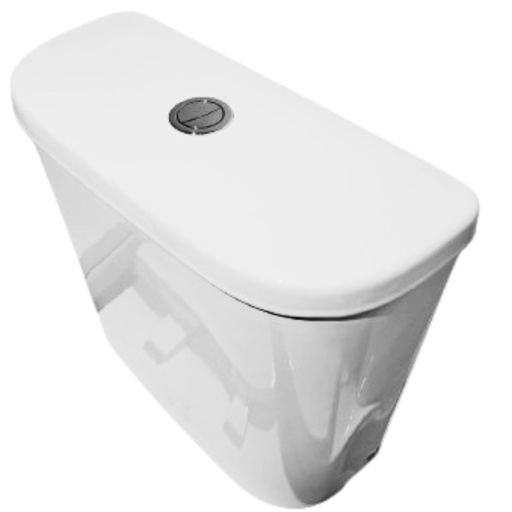 [25644BR-0] Cisterna Wc Span Round/Square Dual Flush Blanco