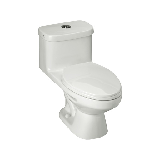 [KIT-E187] WC Ischia One Piece Elongado Descarga a Piso Ischia Single Flush Tapa Soft Close