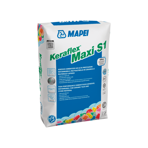 [1203025-KERAFLEX] Adhesivo Keraflex Maxi S1 Gris 25Kg Mapei