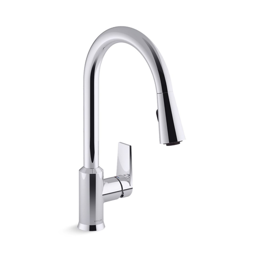 [21367BR-4-CP] Grifería De Cocina Extraíble Taut Cromo Cepillado