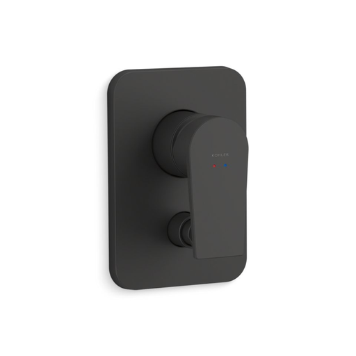 [T74041BR-4-BL] Grifería Tina Ducha Monomando Empotrado Taut Negro Mate