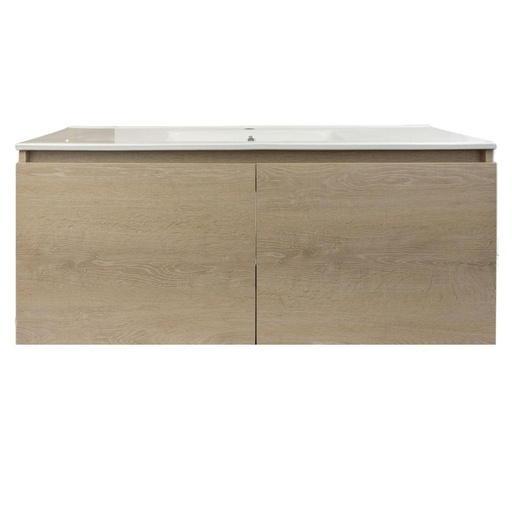 [KIT-MS120RP2PDOBLE] Mueble Suspendido Sofía Roble Provenzal Mate 120 cm 2 Puertas Cubierta Doble