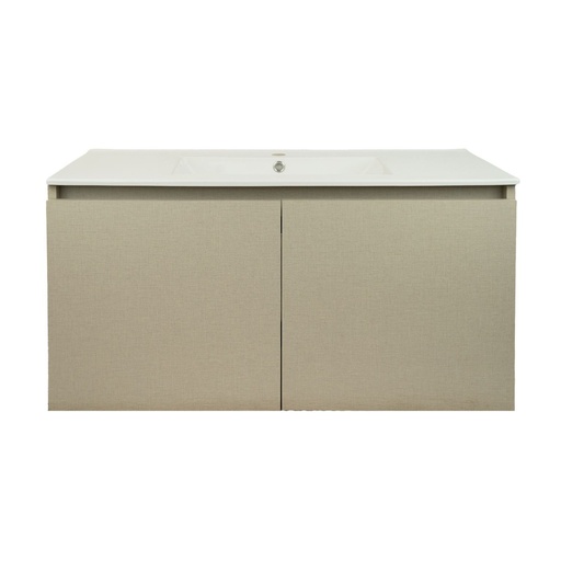 [KIT-MS100SG2P] Mueble Suspendido Sofía Seda Giorno Mate 100 cm 2 Puertas