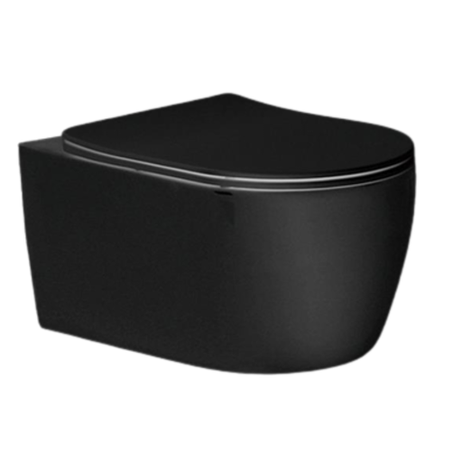 [LX-1106NM] WC Suspendido Fijación Oculta EINS Negro Mate