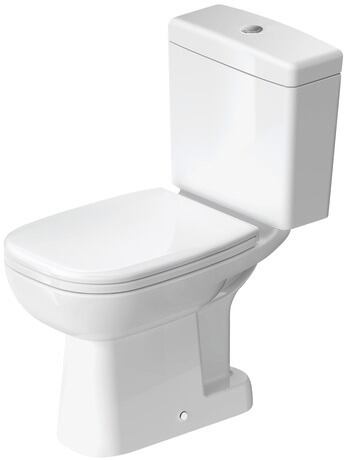 [KIT-DCODEPISO] WC Pie D-Code Blanco Brillante Descarga Piso tapa Cierre normal