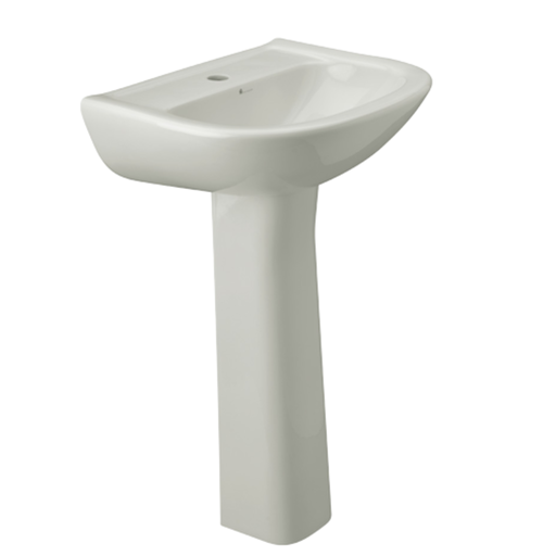 [E227-BL] Lavamanos con Pedestal Bari Blanco