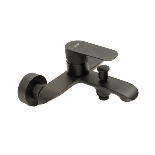[W3B520] Grifería Tina Ducha Monomando Externo Welt Black Negro Mate