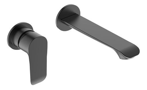 [W3500-EB] Grifería De Lavamanos Monomando Empotrado Welt Black Negro