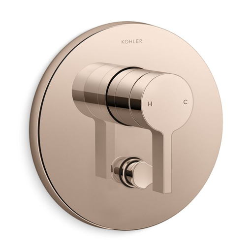 [T78019BR-4-RGD] Monomando Empotrado 2 Vías Components Oro Rosa