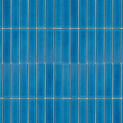 [STRIPEICEBLUE] Cerámica En Malla Stripe Ice Blue Brillante 28,4x29.6 Cm