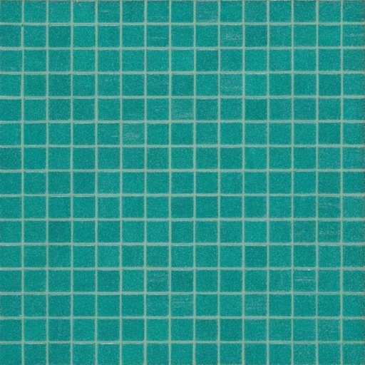 [M49] Mosaico De Vidrio En Malla Celeste M49 Brillante 31.5x31.5 cm