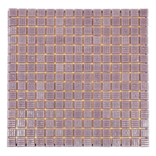 [M-29] Mosaico De Vidrio En Malla Lila Medio M-29 Brillante 31.5x31.5 cm