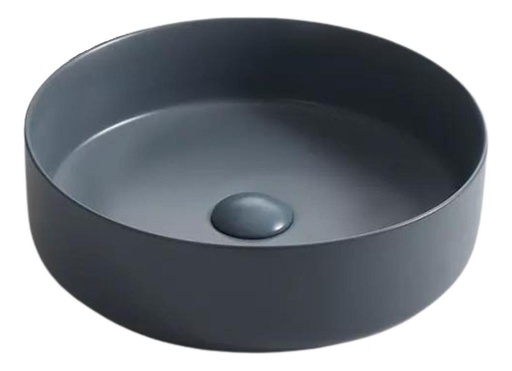 [LX-7135] Lavamanos De Sobreponer Colors Redondo 35,5x35,5 Cm Gris Os