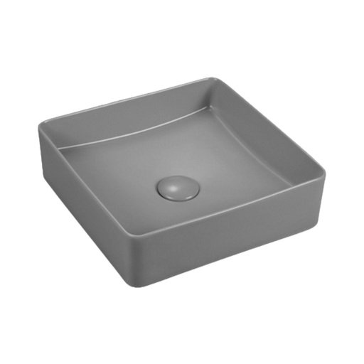 [LX-7064] Lavamanos De Sobreponer Colors Cuadrado 36x36 cm Gris
