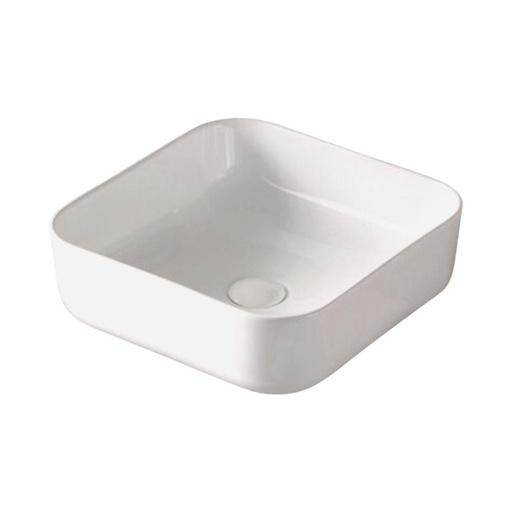 [LX-5514] Lavamanos Sobre Cubierta Welt Cuadrado 38,5x38,5 cm Blanco