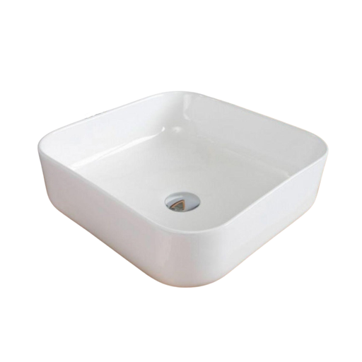 [LX-5514] Lavamanos Sobre Cubierta Welt Cuadrado 38,5x38,5 cm Blanco