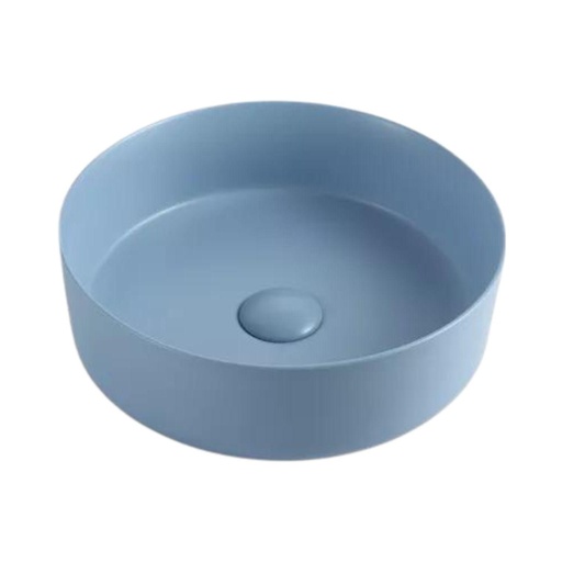 [LR-BLUE] Lavamanos De Sobreponer Colors Circular 35,5x35,5 cm Azul