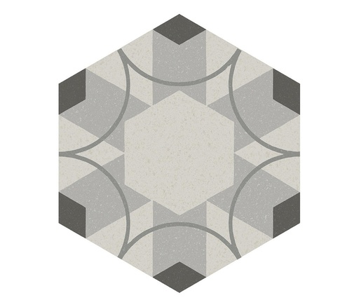 [F924] Porcelanato Paprica Par P2 Esagono Mate No rectificado 25x21,6 cm