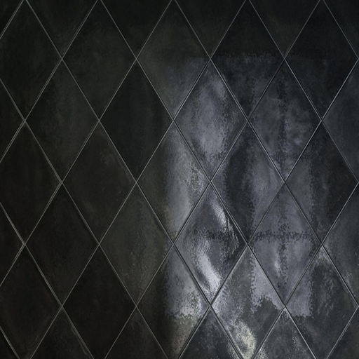 [F143] Porcelanato Ossidi Nero Brillante Rectificado 18,7x32,4 cm