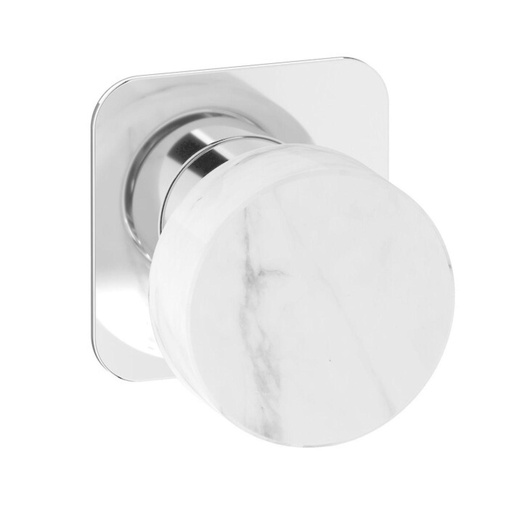 [EMR300CCXN_19] Monomando Empotrado de Ducha Marmo Blanco Cromo