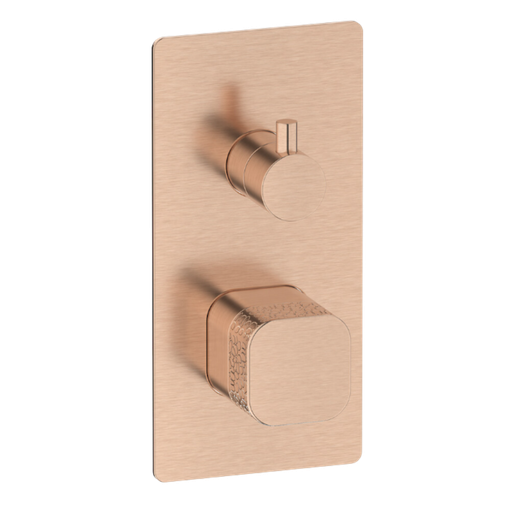 [EEO310SR_2] Grifería Monomando Empotrado de Ducha Elio Oro Rosa Cepillado