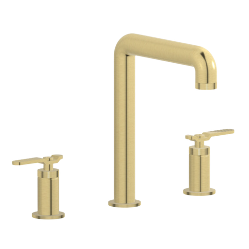 [B2390IS] Grifería Triforo de Lavamanos Bold Lever Oro Cepillado