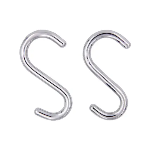 [A4620SCR] Gancho Touch "S" 2 unidades Cromo A4620S