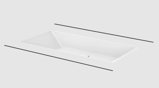 [A231-000] BetteLoft Lavamanos Bajo Encimera Blanco 74x38,6cm