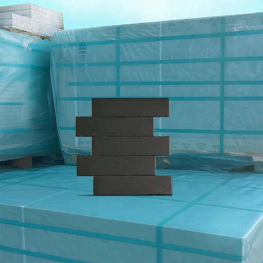 [9090] Cerámica Cristal Negro Brillante 6,5x25,6 cm