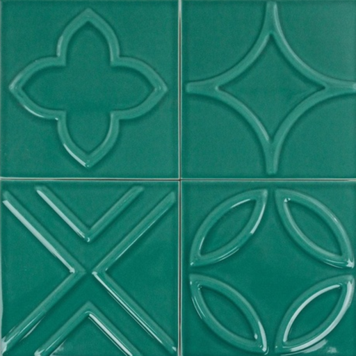 [8040250] Cerámica Fez Jade Brillante 15x15 Cm