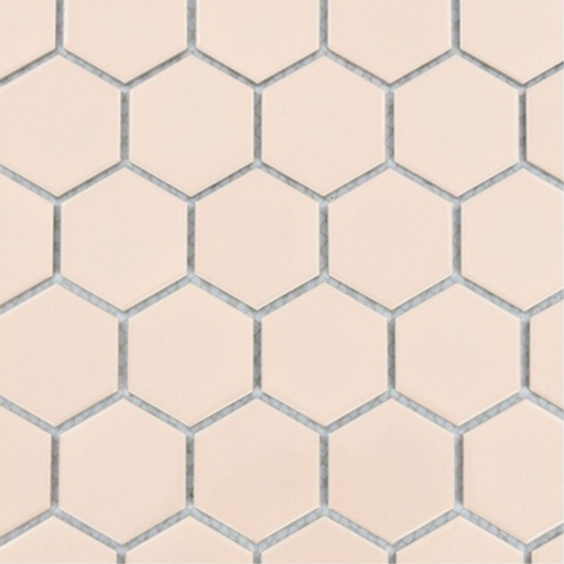 [8028029] Porcelanato En Malla Sixties Rose  Brillante  5x5 cm