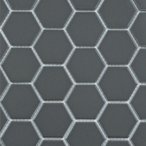 [8028027] Porcelanato En Malla Sixties Gray Brillante 5x5 cm