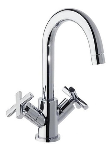 [6202] Grifería De Lavamanos Bimando Externo Rs-cross Cromo