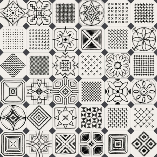 [4P34] Gres Porcelánico Vodevil Oct.Variette Somb Mate 20x20 cm