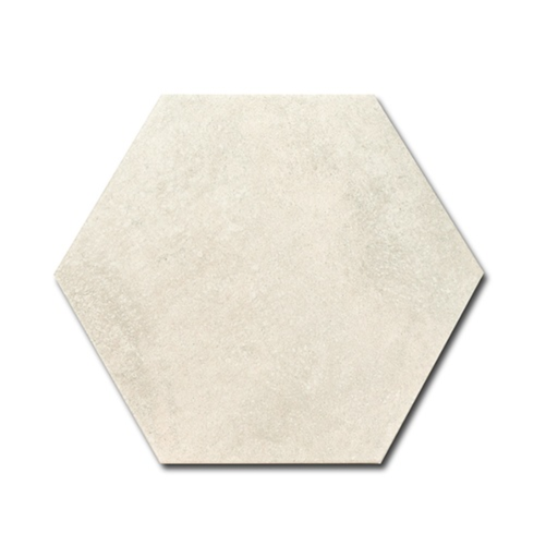 [46FA] Porcelanato Hexagon Rift Blanco Mate 23x26,6 cm