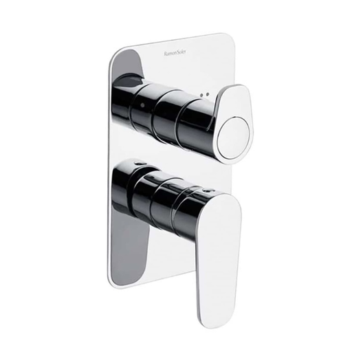 [361502S] Grifería Tina Ducha Monomando Empotrado Alexia Cromo