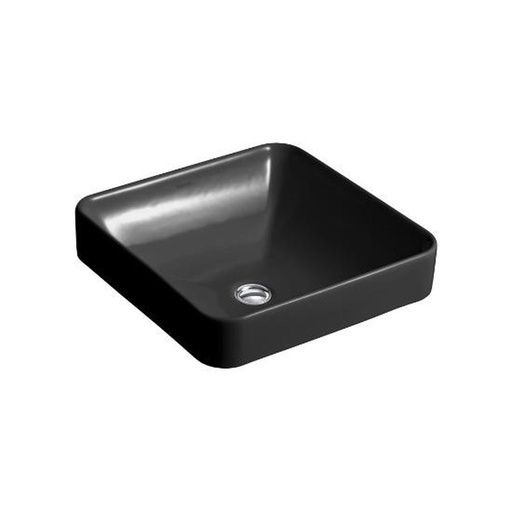 [2661BR-7] Lavamanos Semi-Empotrar Vox Cuadrado 41,3X41,3 cm Negro