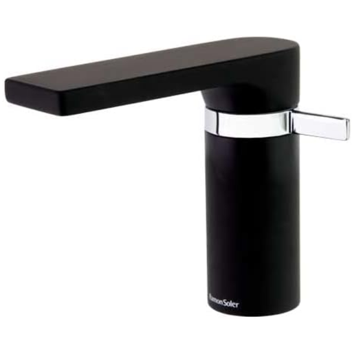 [2601N] Grifería de Lavamanos salida de agua tipo cascada Monomando Externo Arola Negro Mate M