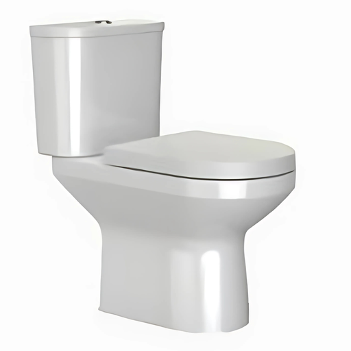 [25646BR-0] Monoblock para Zócalo Sanitario Descarga a Muro, Dual Flush Span Round