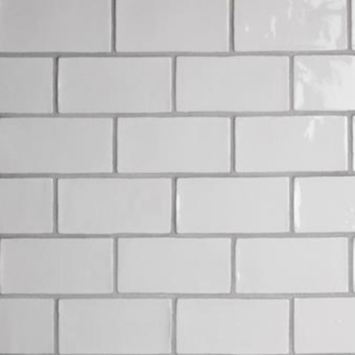 [231I16] Porcelanato Cotswold Bianco Brillante 7,5x15 cm