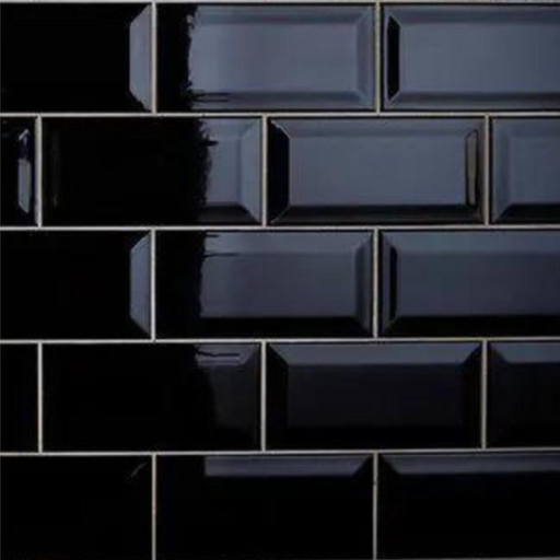 [190420] Cerámica Metro Black Brillante 10x20 cm