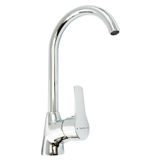 [180602] Grifería De Lavaplatos Titanium Caño Alto De 35,4 cm Cromo