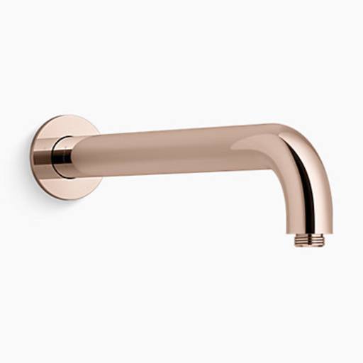 [15396BR-B-RGD] Brazo de Ducha a Muro 38,3 cm Oro Rosa Cepillado