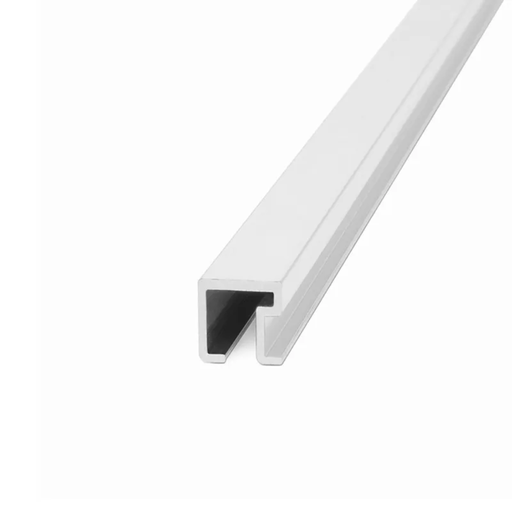 [1433] ALUMINIO LISTELLO CUAD 9X9 2,45M CROMO MATE