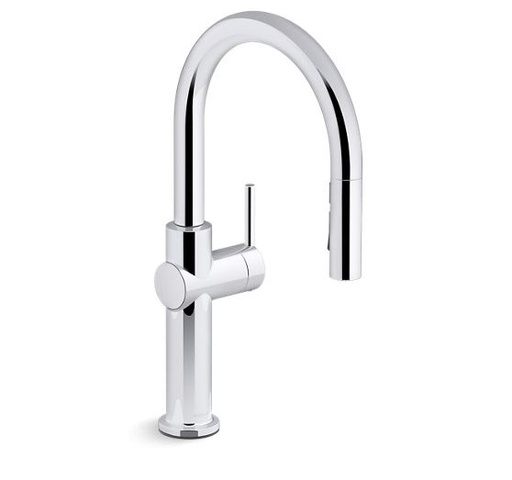 [22972-VS] Grifería De Cocina Extraíble Crue Tres Funciones Acero Cepillado Vibrante