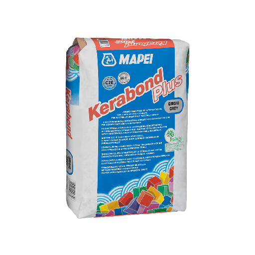 [003925-KERABOND] Kerabond Plus Adhesivo Cementicio Mejorado para Porcelanato 25KG