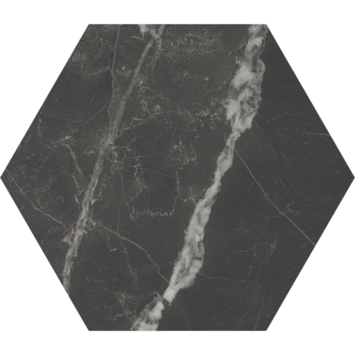[J471] Porcelanato Scultorea Dark Diamond Mate Rectificado Hexagonal 25x21,6cm